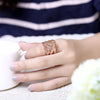 R751 - B New Fashion Jewelry Rose Gold Plated Ring