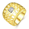 R785-A Nickle Free Antiallergic New Fashion Jewelry 18K Gold Plated Ring
