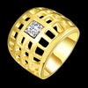 R785-A Nickle Free Antiallergic New Fashion Jewelry 18K Gold Plated Ring