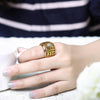 R785-A Nickle Free Antiallergic New Fashion Jewelry 18K Gold Plated Ring
