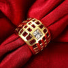 R785-A Nickle Free Antiallergic New Fashion Jewelry 18K Gold Plated Ring