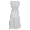 Vintage Sweetheart Neck Sleeve Polka Dot Print A-Line Pin Up Dress for Women
