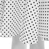 Vintage Sweetheart Neck Sleeve Polka Dot Print A-Line Pin Up Dress for Women