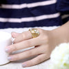 R776-A Nickle Free Antiallergic New Fashion Jewelry 18K Gold Plated Ring