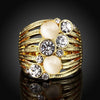 R776-A Nickle Free Antiallergic New Fashion Jewelry 18K Gold Plated Ring