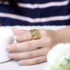 R747-A Nickle Free Antiallergic New Fashion Jewelry 18K Gold Plated Ring