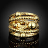 R747-A Nickle Free Antiallergic New Fashion Jewelry 18K Gold Plated Ring
