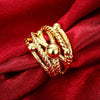 R747-A Nickle Free Antiallergic New Fashion Jewelry 18K Gold Plated Ring