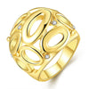 R784-A Nickle Free Antiallergic New Fashion Jewelry 18K Gold Plated Ring