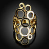 R763-A Nickle Free Antiallergic New Fashion Jewelry 18K Gold Plated Ring