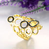 R763-A Nickle Free Antiallergic New Fashion Jewelry 18K Gold Plated Ring