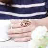 R763-B Nickle Free Antiallergic New Fashion Jewelry 18K Gold Plated Ring