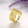 R746-A Nickle Free Antiallergic New Fashion Jewelry 18K Gold Plated Ring