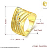 R746-A Nickle Free Antiallergic New Fashion Jewelry 18K Gold Plated Ring