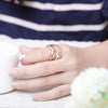 R760-B Nickle Free Antiallergic New Fashion Jewelry 18K Gold Plated Ring