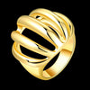 R745-A Nickle Free Antiallergic New Fashion Jewelry 18K Gold Plated Ring