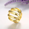 R745-A Nickle Free Antiallergic New Fashion Jewelry 18K Gold Plated Ring