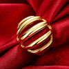 R745-A Nickle Free Antiallergic New Fashion Jewelry 18K Gold Plated Ring