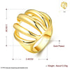 R745-A Nickle Free Antiallergic New Fashion Jewelry 18K Gold Plated Ring