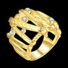 R753-A Nickle Free Antiallergic New Fashion Jewelry 18K Gold Plated Ring