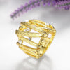 R753-A Nickle Free Antiallergic New Fashion Jewelry 18K Gold Plated Ring