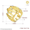 R753-A Nickle Free Antiallergic New Fashion Jewelry 18K Gold Plated Ring