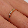 Chic Women Rhinestone Letter Decorated Two Sides Ring