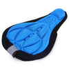 Bike Seat Cover 3D Memory Sponge Saddle Anti-slip Air-permeable Pad with Reflective Stripe