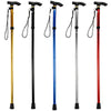 Adjustable Aluminum Metal Walking Stick Folding Collapsible Travel Cane with Non-slip Rubber Base