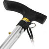 Adjustable Aluminum Metal Walking Stick Folding Collapsible Travel Cane with Non-slip Rubber Base