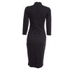 Women Large Butterfly 3/4 Length Sleeve Sleeve Slim Fit Thin Package Hip Bodycon Dress