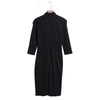 Women Large Butterfly 3/4 Length Sleeve Sleeve Slim Fit Thin Package Hip Bodycon Dress