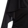 Stylish Round Collar Sleeveless Pleat Design Slim Dress