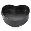 3 Set Non-stick Springform Cake Pan Bakeware Mould with Removable Bottom Round Heart Square Shape