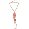Chic Beads Decorated Bracelet With Ring For Women