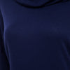 Stylish Pile Collar Package Hip Solid Color Dress for Women
