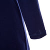 Stylish Pile Collar Package Hip Solid Color Dress for Women