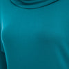 Stylish Pile Collar Package Hip Solid Color Dress for Women