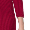 Stylish Round Collar Long Sleeve Color Bowknot Design Women's Sweater Dress
