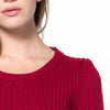 Stylish Round Collar Long Sleeve Color Bowknot Design Women's Sweater Dress