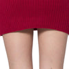 Stylish Round Collar Long Sleeve Color Bowknot Design Women's Sweater Dress