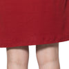 Stylish Scoop Collar 3/4 Sleeve Color Drawstring Knitted Women's Dress