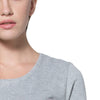 Stylish Scoop Collar 3/4 Sleeve Color Drawstring Knitted Women's Dress