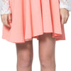 Fresh Style Round Collar Long Sleeve Lace Spliced Color Block A-Line Women's Dress