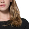 Simple Design Round Collar Long Sleeve Color Button and Pocket Design Straight Women's Dress