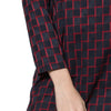 Stylish Round Collar Long Sleeve Zippered Plaid Print Slimming Women's Midi Dress