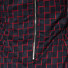Stylish Round Collar Long Sleeve Zippered Plaid Print Slimming Women's Midi Dress