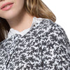 Fresh Style Jewl Neck Long Sleeve Printed Button Design Ruffled A-Line Women's Dress