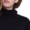 Stylish Turtleneck Long Sleeve Houndstooth A-Line Slimming Women's Dress