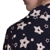 Stylish Turn Down Collar Long Sleeve Star Print A-Line Women's Dress
